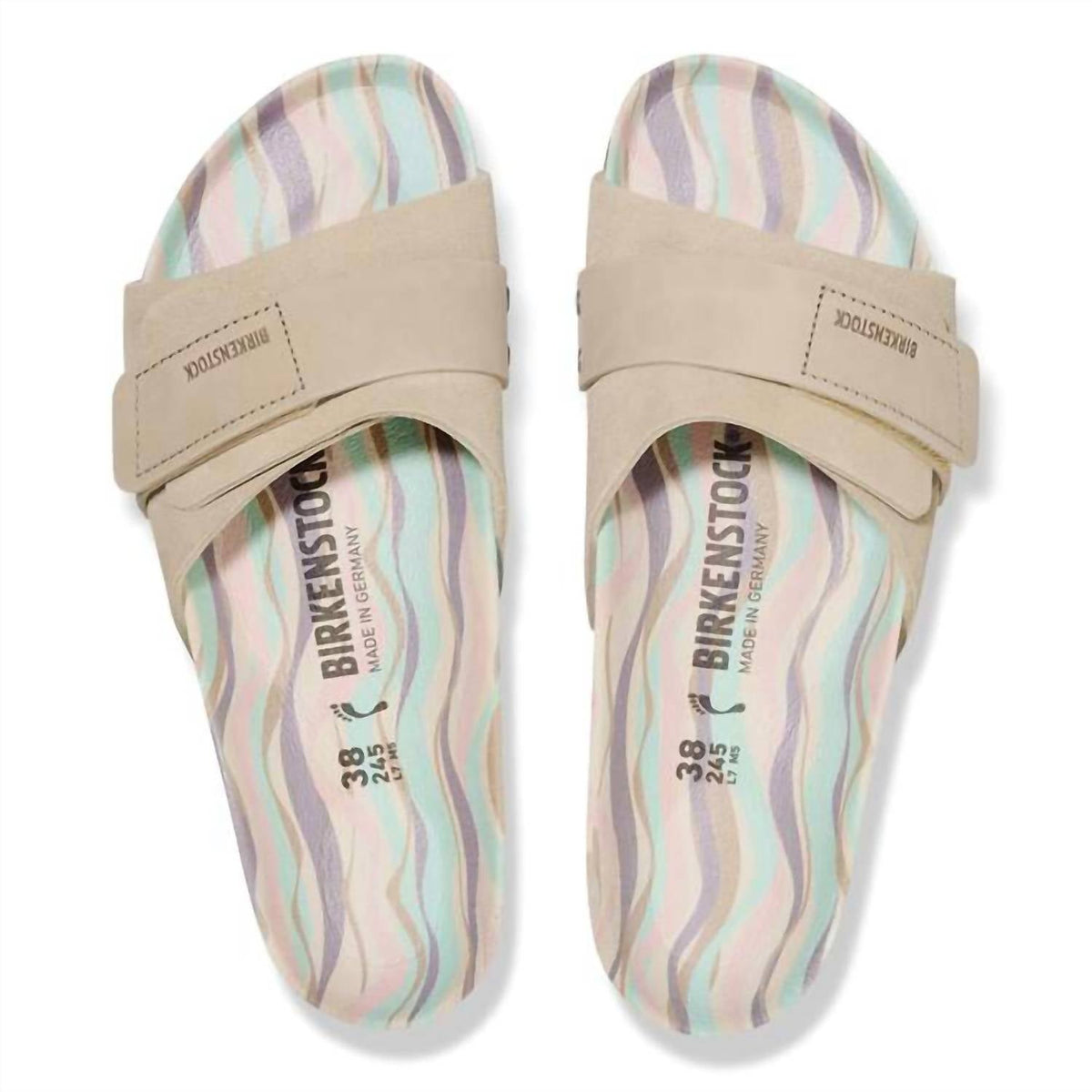 Unisex Oita Nubuck Suede Leather Sandals In Sandcastle