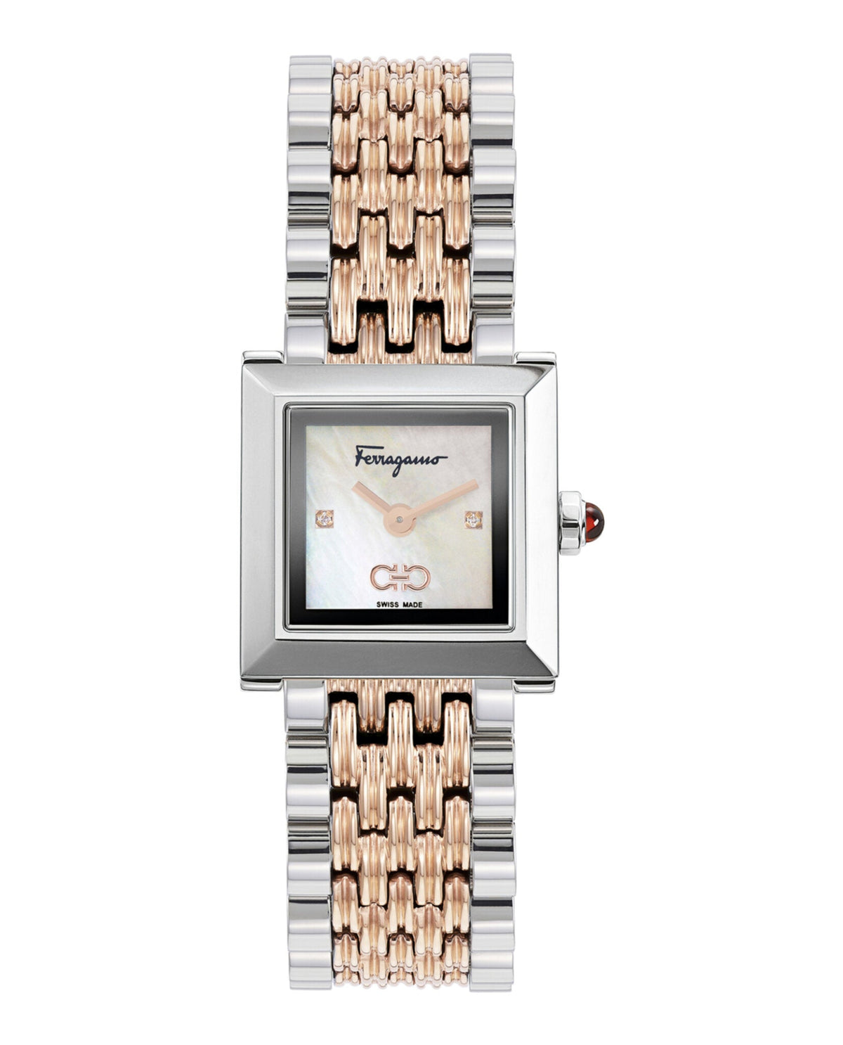Ferragamo Square Diamond Watch