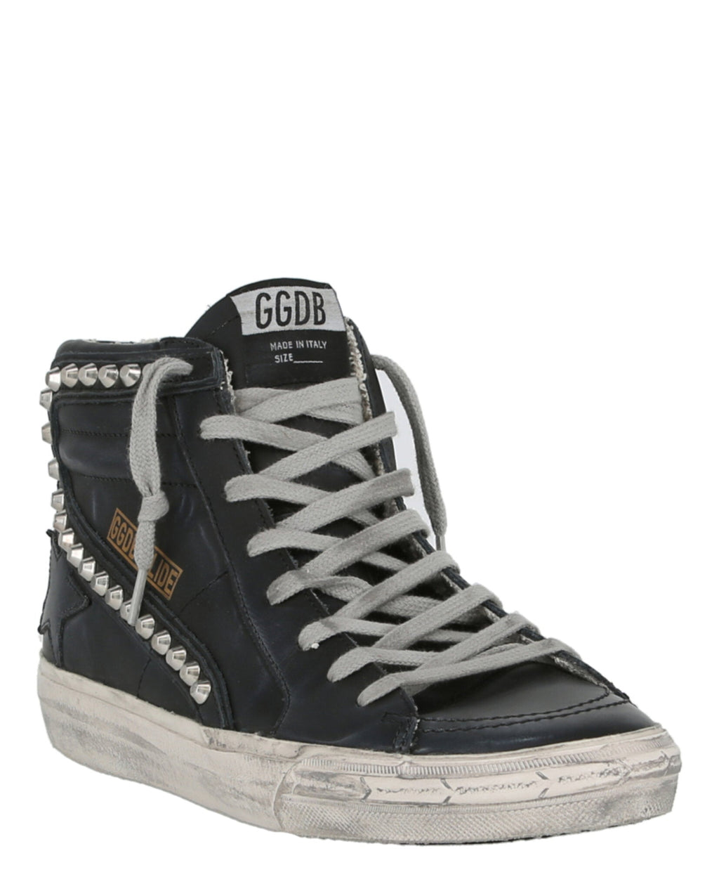 Studded High-Top Slide Sneakers