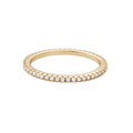 14k Gold Vermeil .925 Sterling Silver CZ Eternity Band Ring