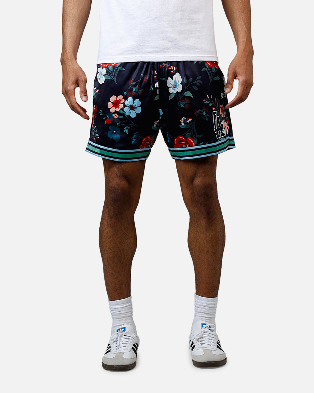 Pro Standard Los Angeles Dodgers Floral Shorts Navy