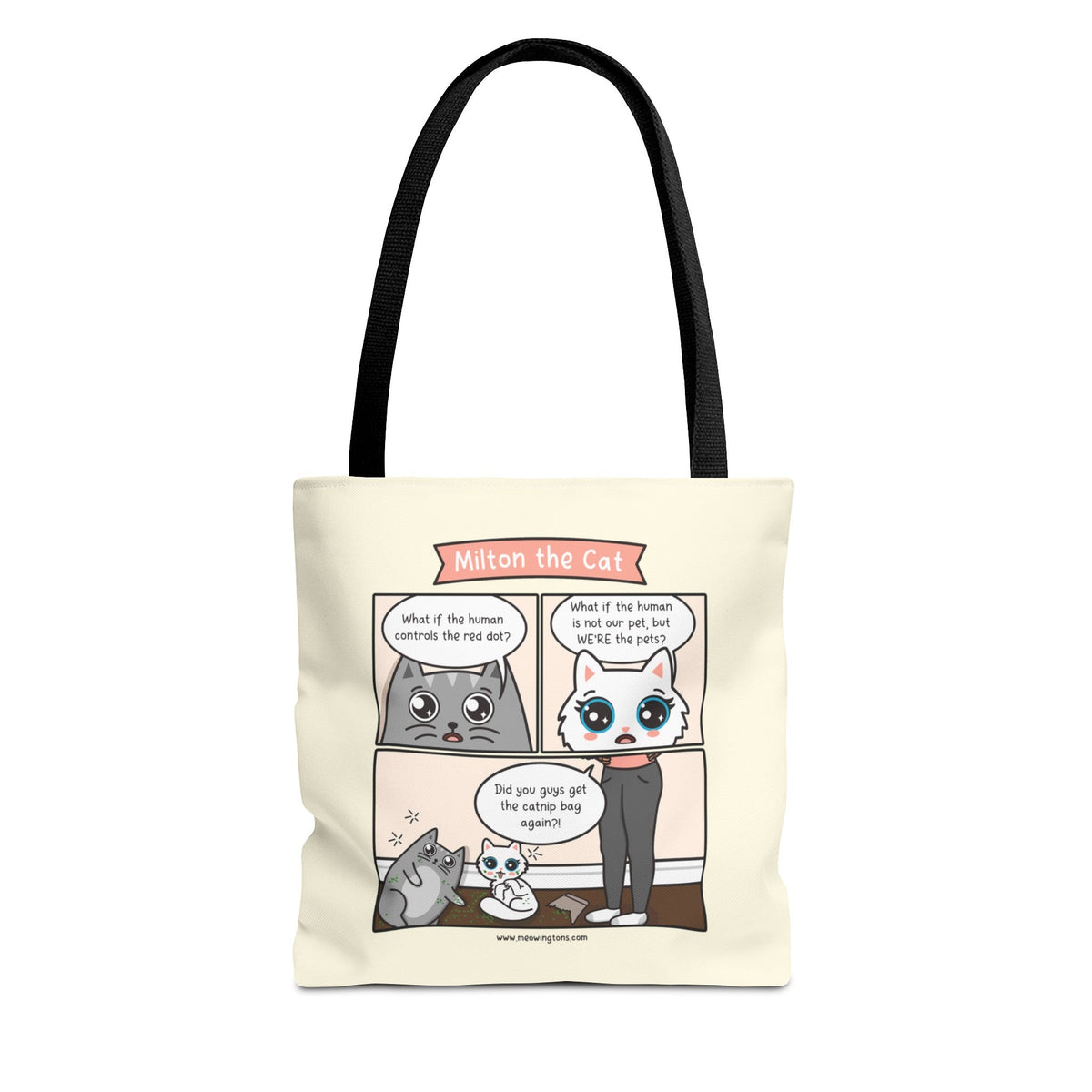 Catnip Trip Comic Tote Bag