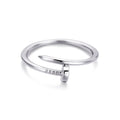 Silver Plated Nail Ring