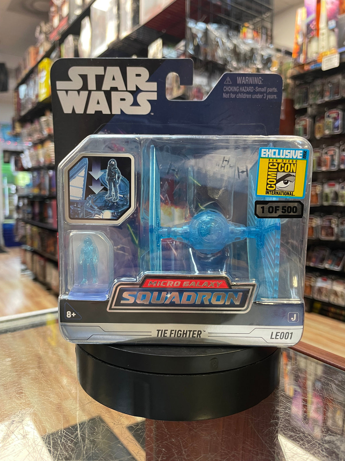 Tie Fighter LE001 -SDCC Exclusive 1/500- (Star Wars Micro Galaxy Squadron, Jazwares) **OPEN**