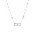 Tarnish Resistant Silver Plated Bar Necklace