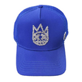 Cult's Crystal Logo Mesh Back Trucker Hat in Blue