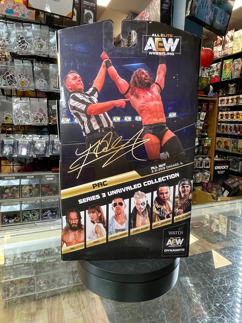 Pac Unrivaled #19 (AEW Unmatched Collection, Jazwares) SEALED