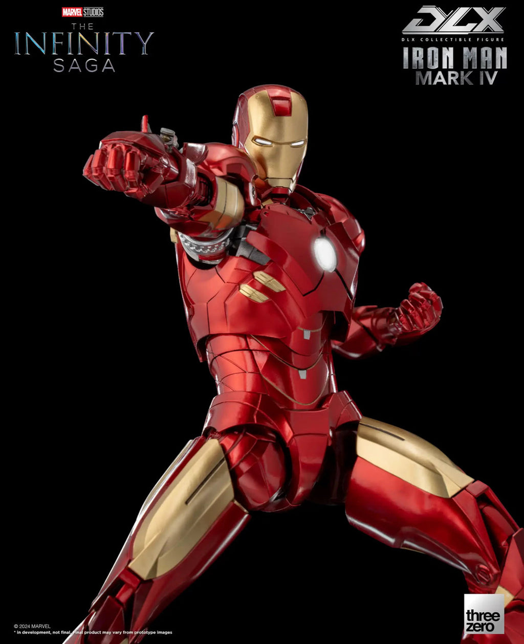 The Infinity Saga DLX Iron Man Mark IV Marvel 1/12 Scale by ThreeZero