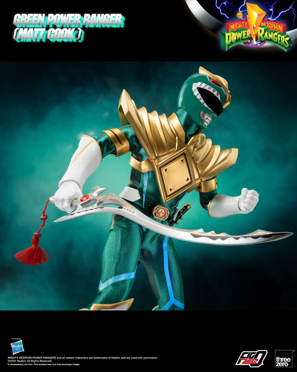 FigZero Green Ranger (Matt Cook) Chaos Energy Version - Mighty Morphin Power Rangers
