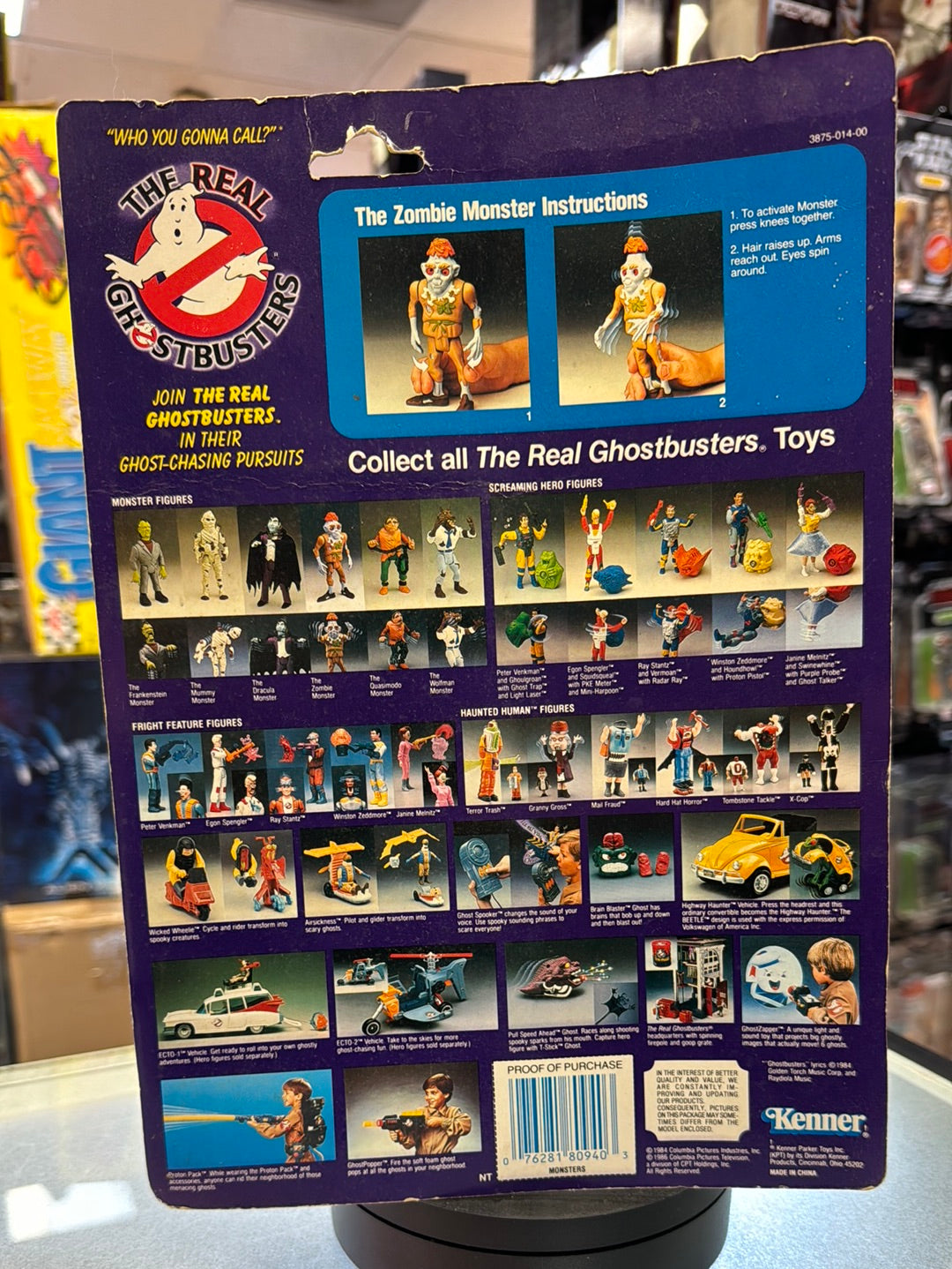 Zombie Monster 1398 (Vintage Ghostbusters, Kenner) SEALED