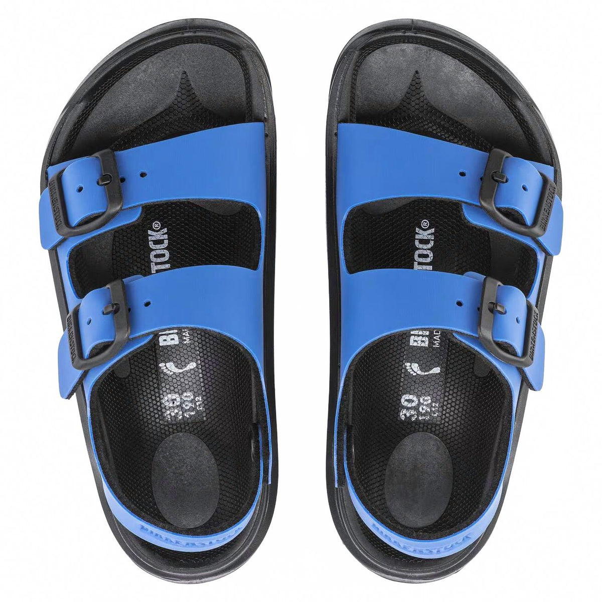Boys Mogami Birko-Flor Sandals In Ultrablue-Black Black
