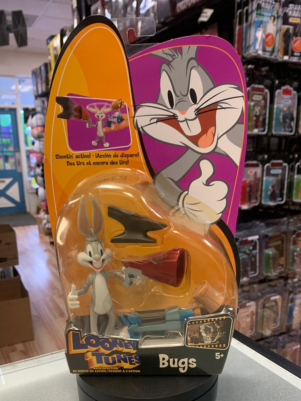 Shootin Action Bugs Bunny(Vintage Looney Tunes, Mattel) SEALEDn