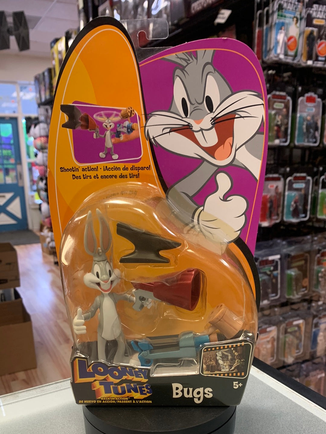 Shootin Action Bugs Bunny(Vintage Looney Tunes, Mattel) SEALEDn
