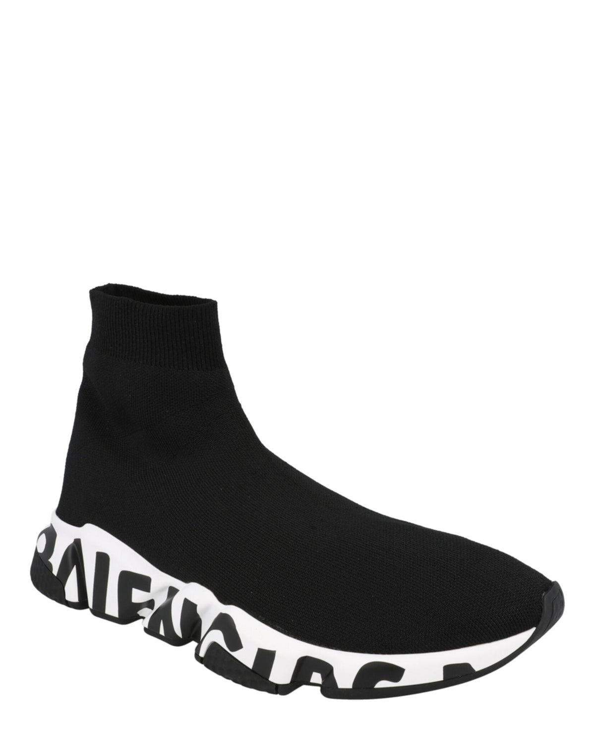 Speed Graffiti Knit High Top Sock Sneakers