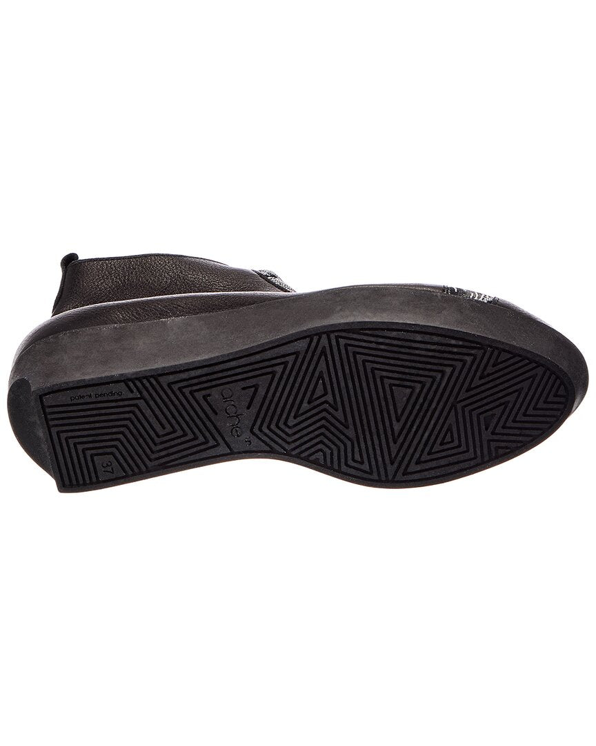 Arche Fujima Leather Wedge Bootie