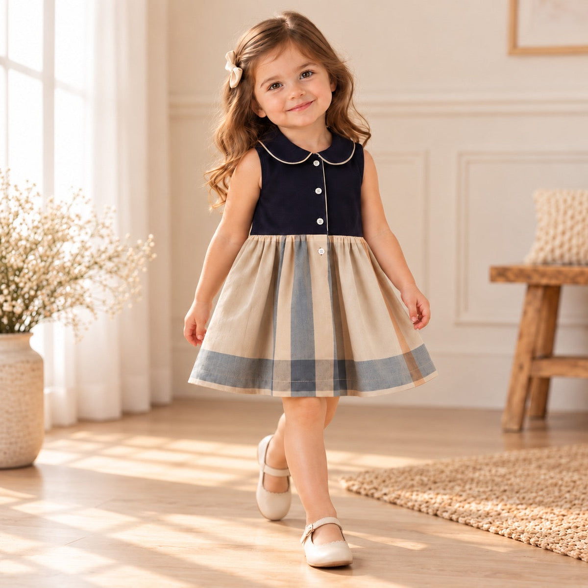 Adele Vintage Style Girls' Dress