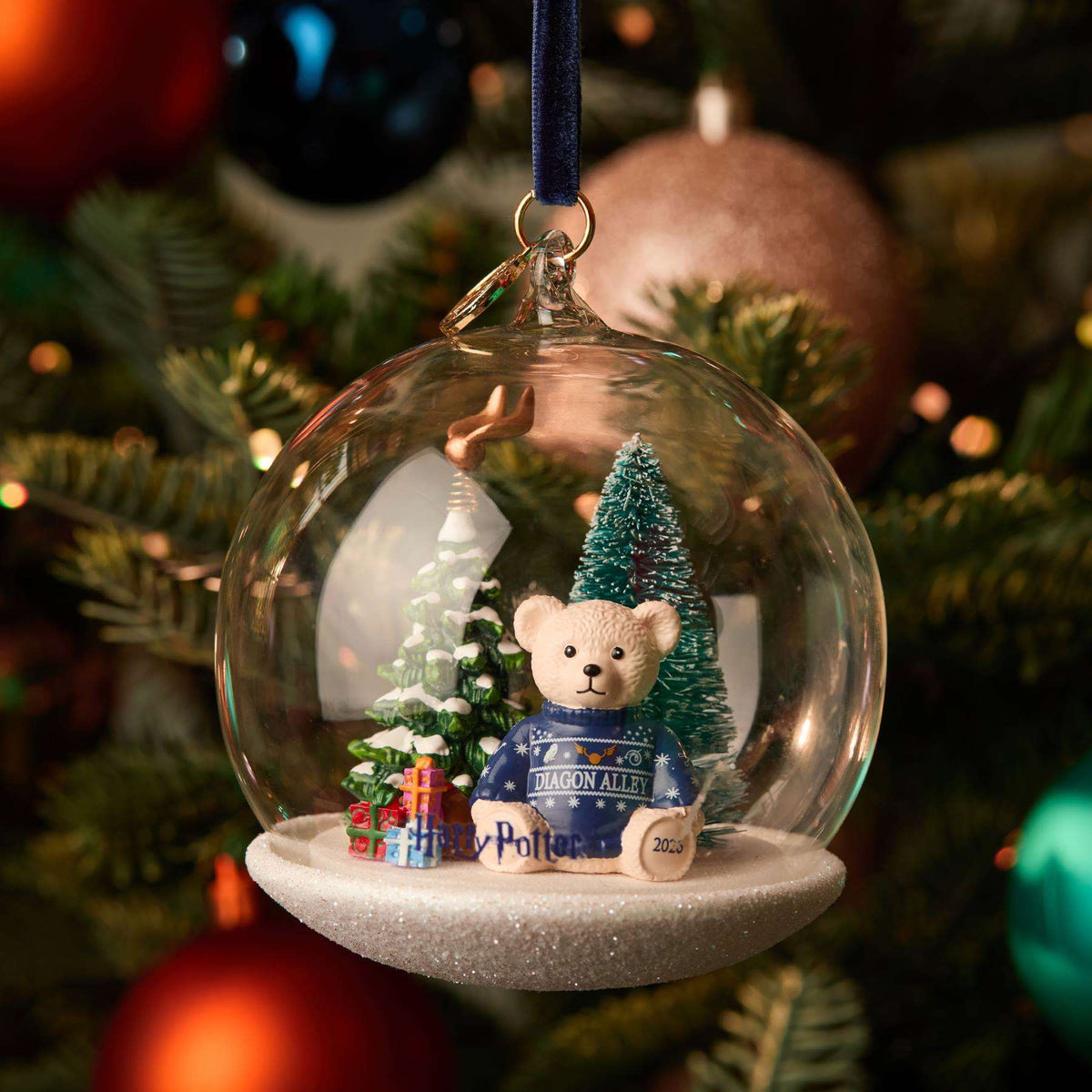 Diagon Alley Christmas Globe Decoration