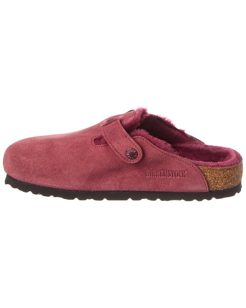 Birkenstock Boston VL Suede & Shearling Clog