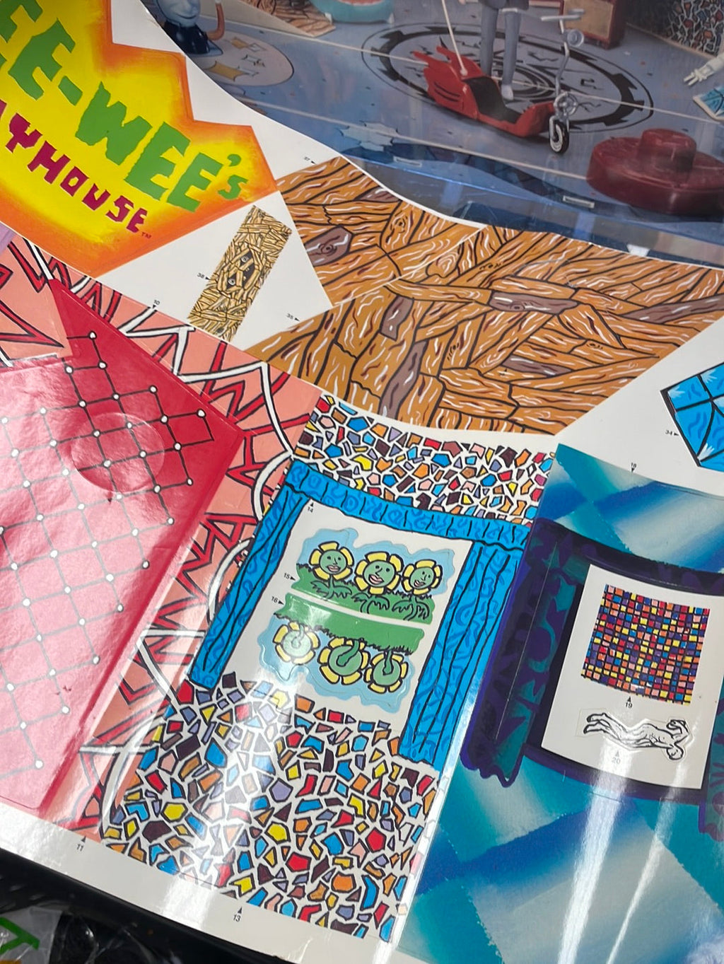 Pee Wee’s Playhouse (Matchbox, Vintage Pee Wee Herman) Unused Contents