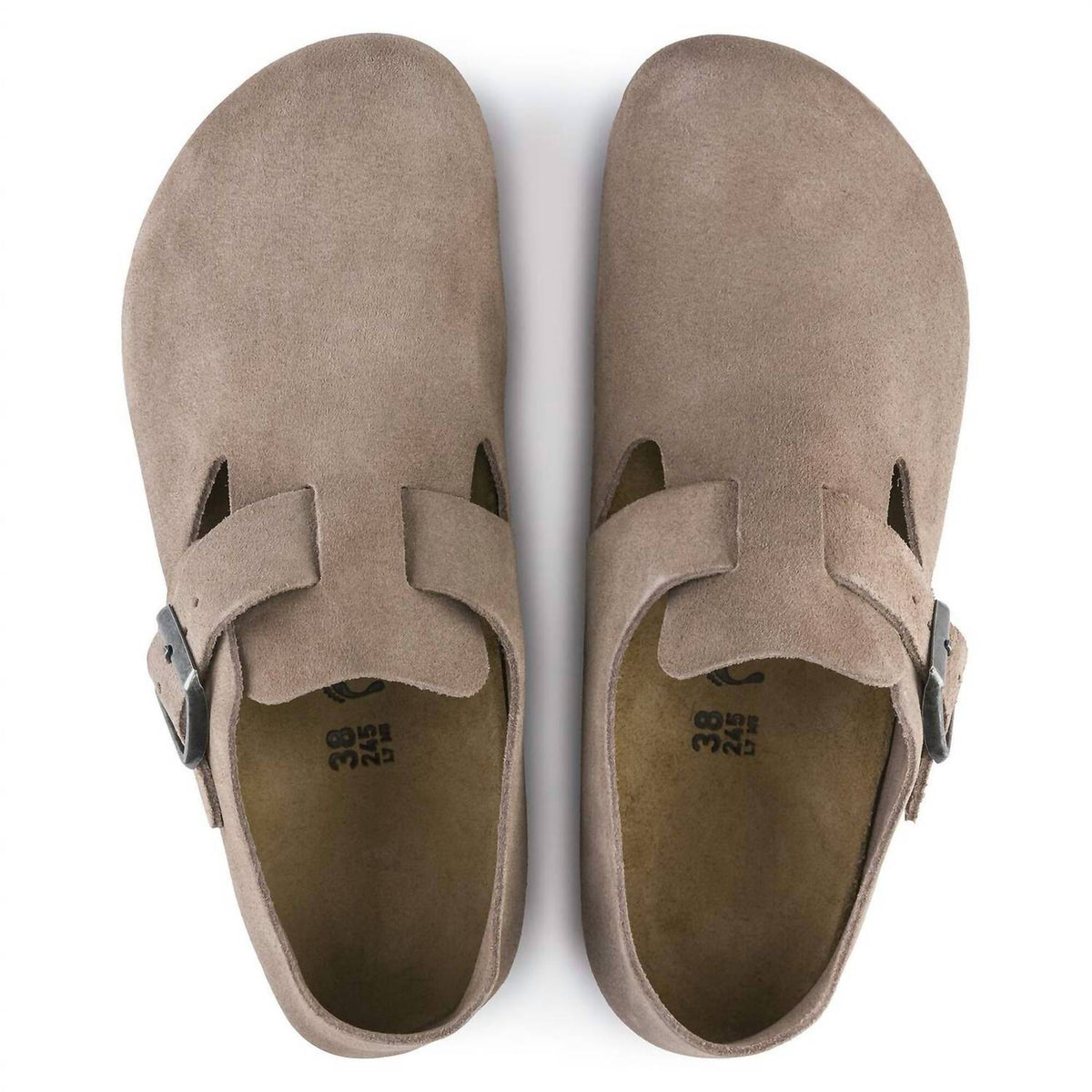 Women's London Clog In Taupe  Suede