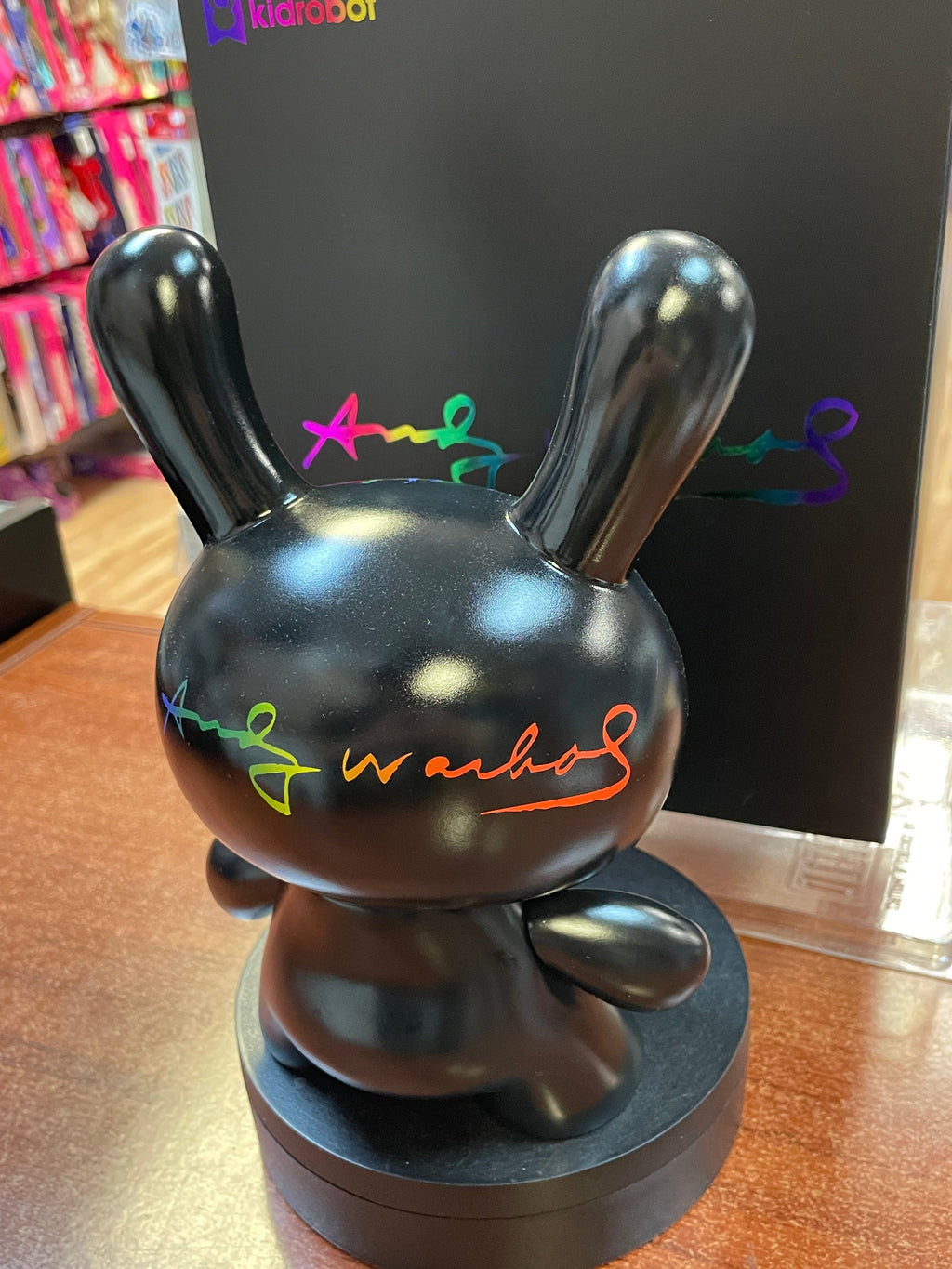 Andy Warhol Fright Wig Self-Portrait 8" (KidRobot, Masterpiece Dunny) OPEN BOX