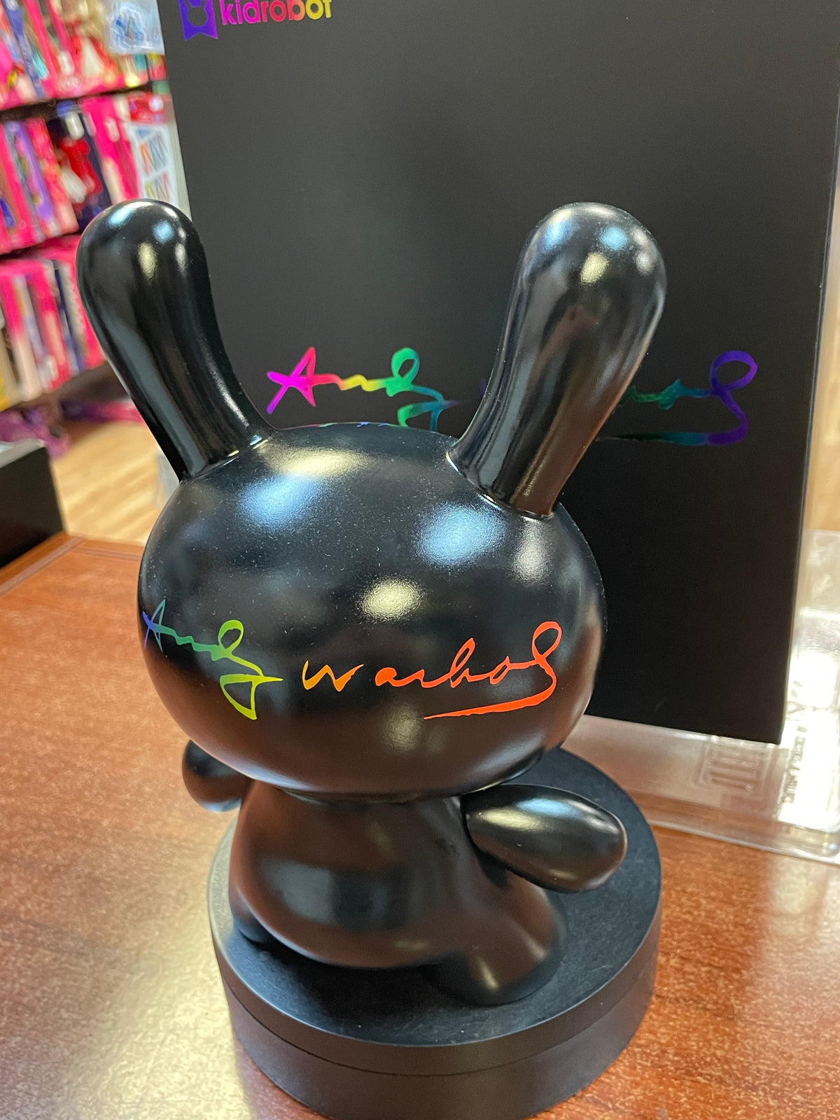 Andy Warhol Fright Wig Self-Portrait 8" (KidRobot, Masterpiece Dunny) OPEN BOX