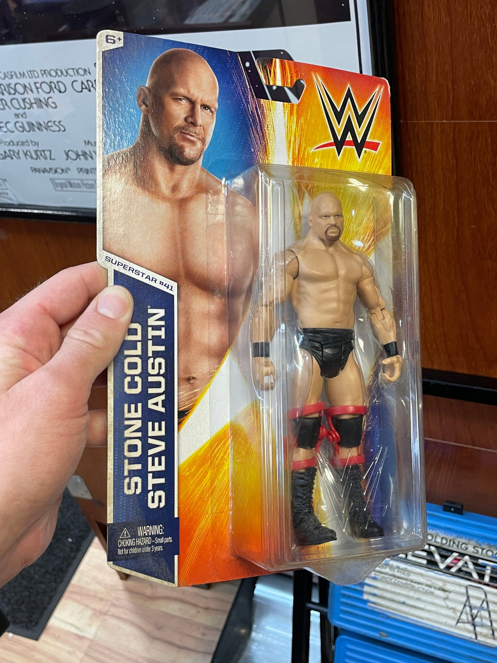 Stone Cold Steve Austin Red Braces (WWE Basic, Mattel) **SEALED**