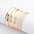 Gold Plated 8-Bangle Set