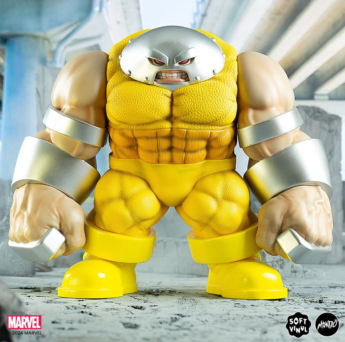 Juggernaut Prisoner Yellow Variant X-Men Soft Vinyl 12-Inch Figure by Mondo