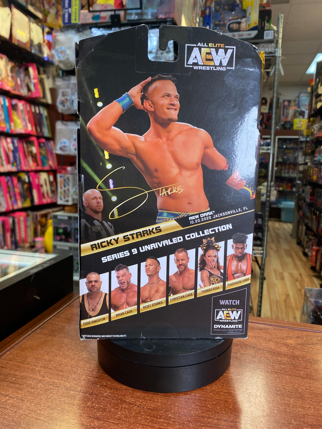 Ricky Starks #75 (AEW Unrivaled Collection, Jazwares) SEALED