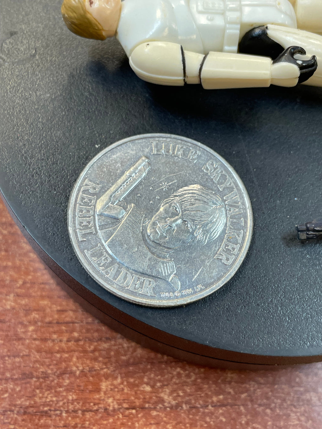 Stormtrooper Luke Skywalker with Black Blaster & Coin (Vintage Star Wars, Kenner)
