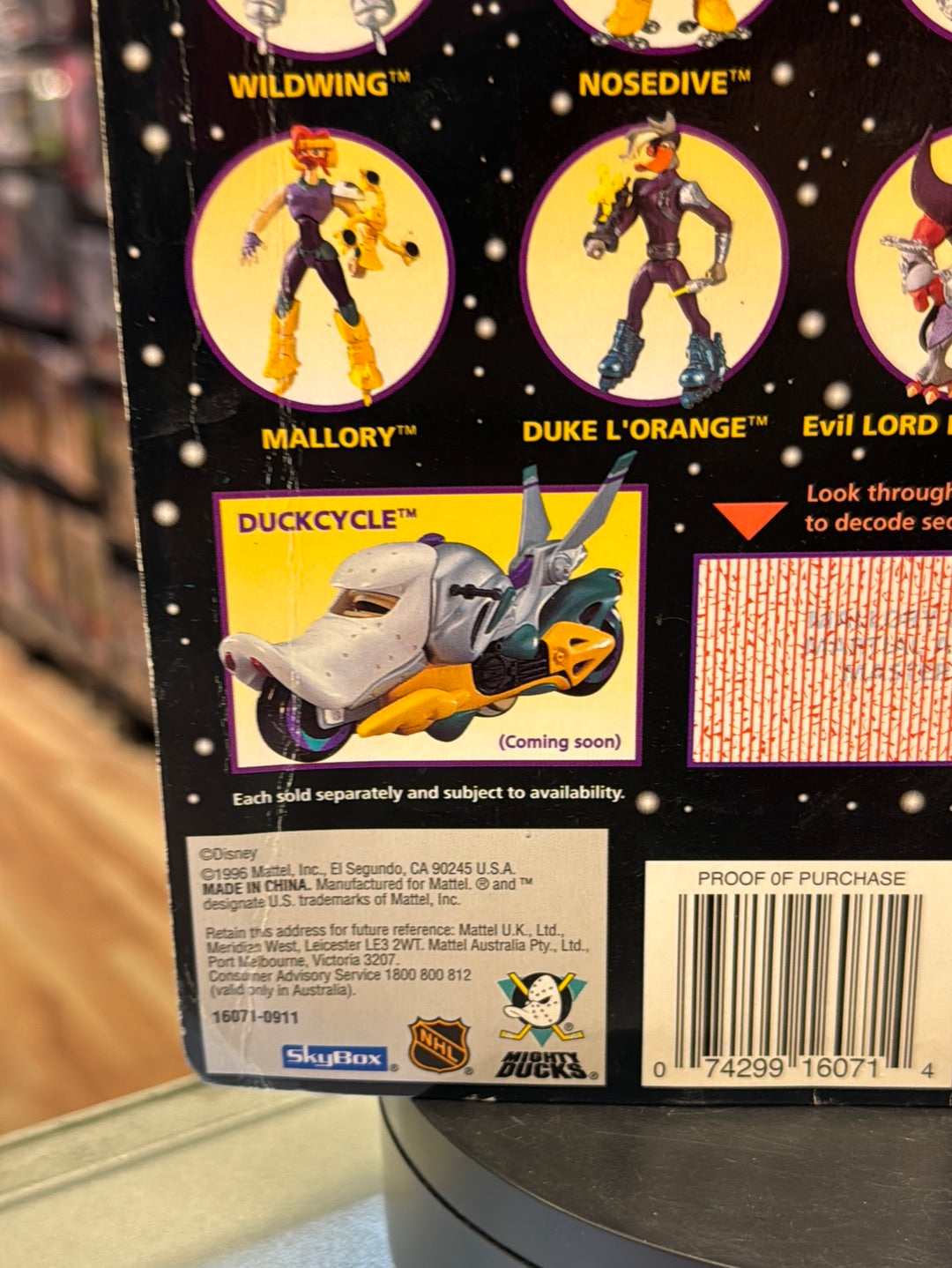 Mallory (Vintage Mighty Ducks, Mattel) SEALED