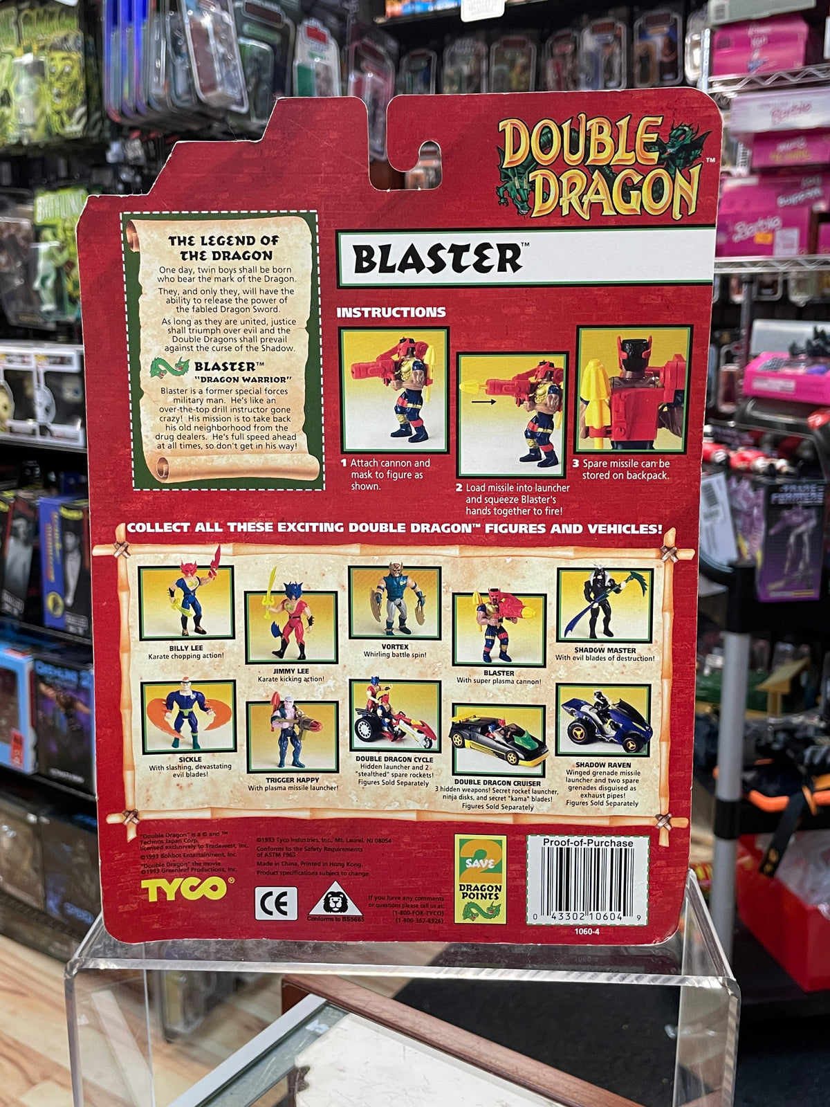 Blaster (Vintage Double Dragon, Tyco) **SEALED**