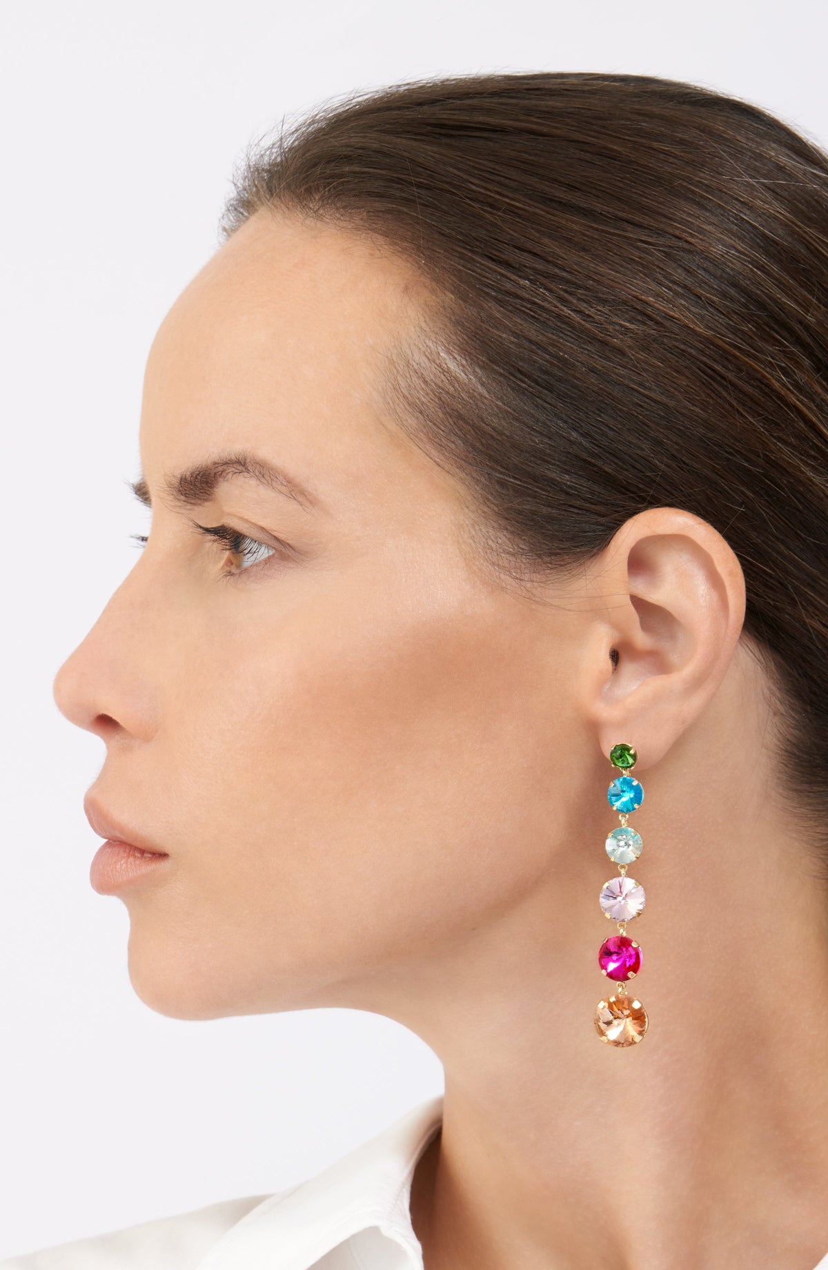 Adornia Multicolor Drop Earrings gold