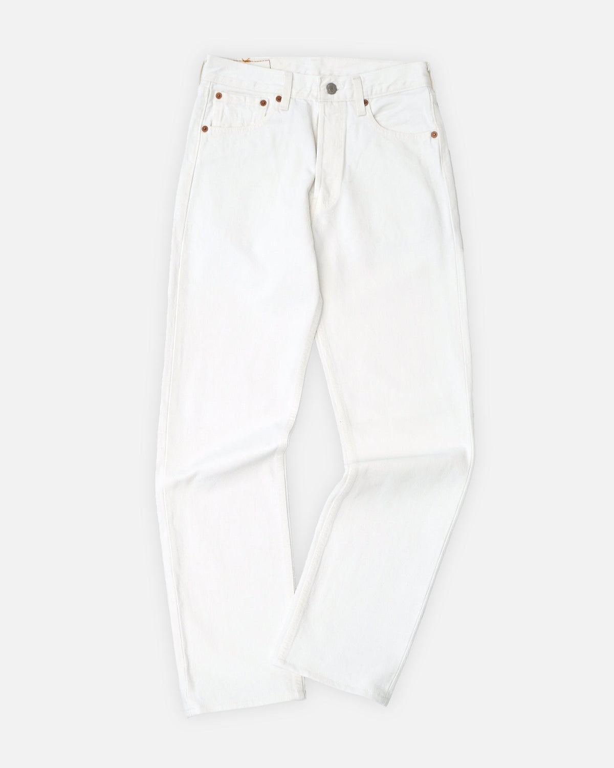 501 Straight Fit White Denim Pants / size: 28
