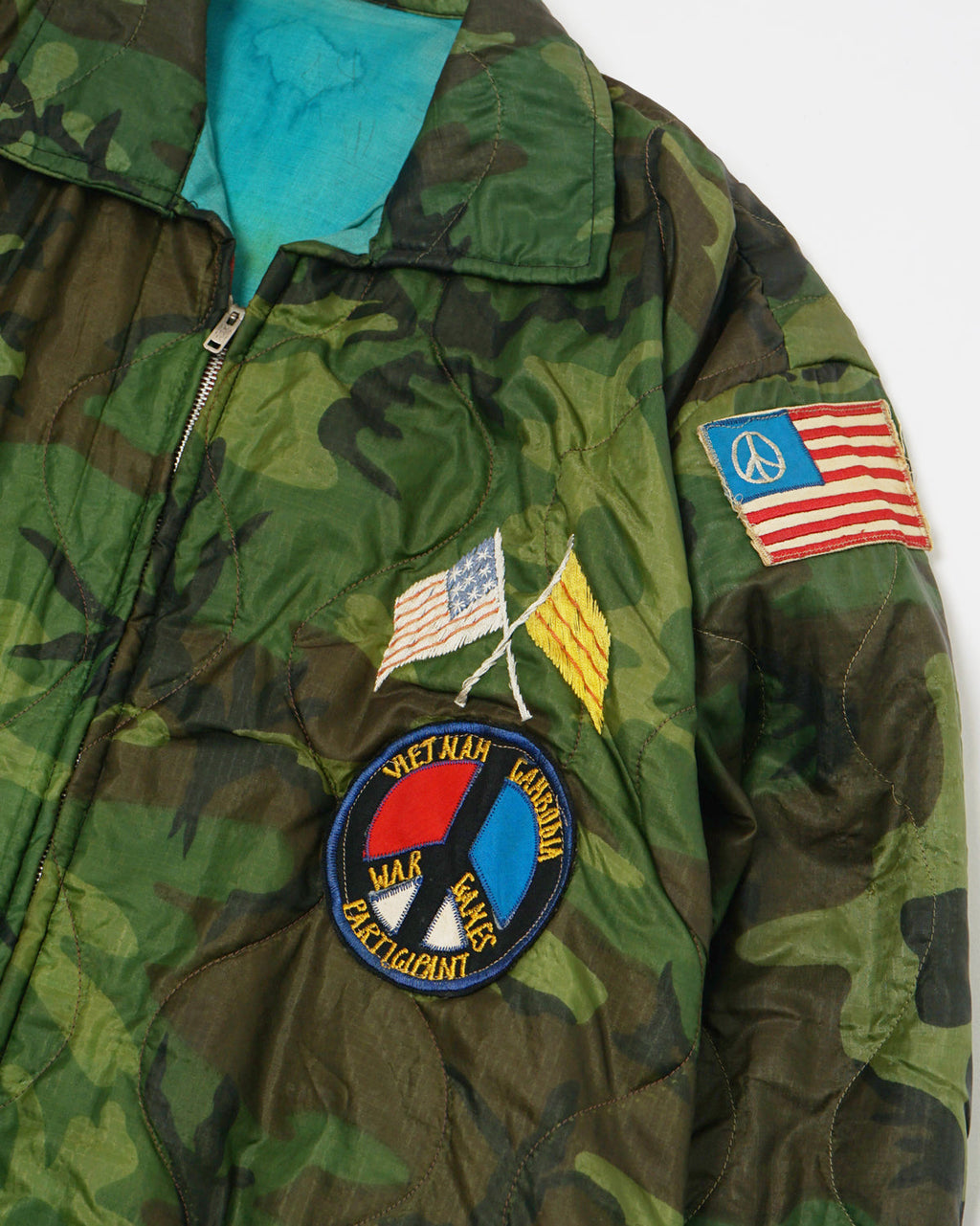 1970's US Army Embroidered Quilting Jacket