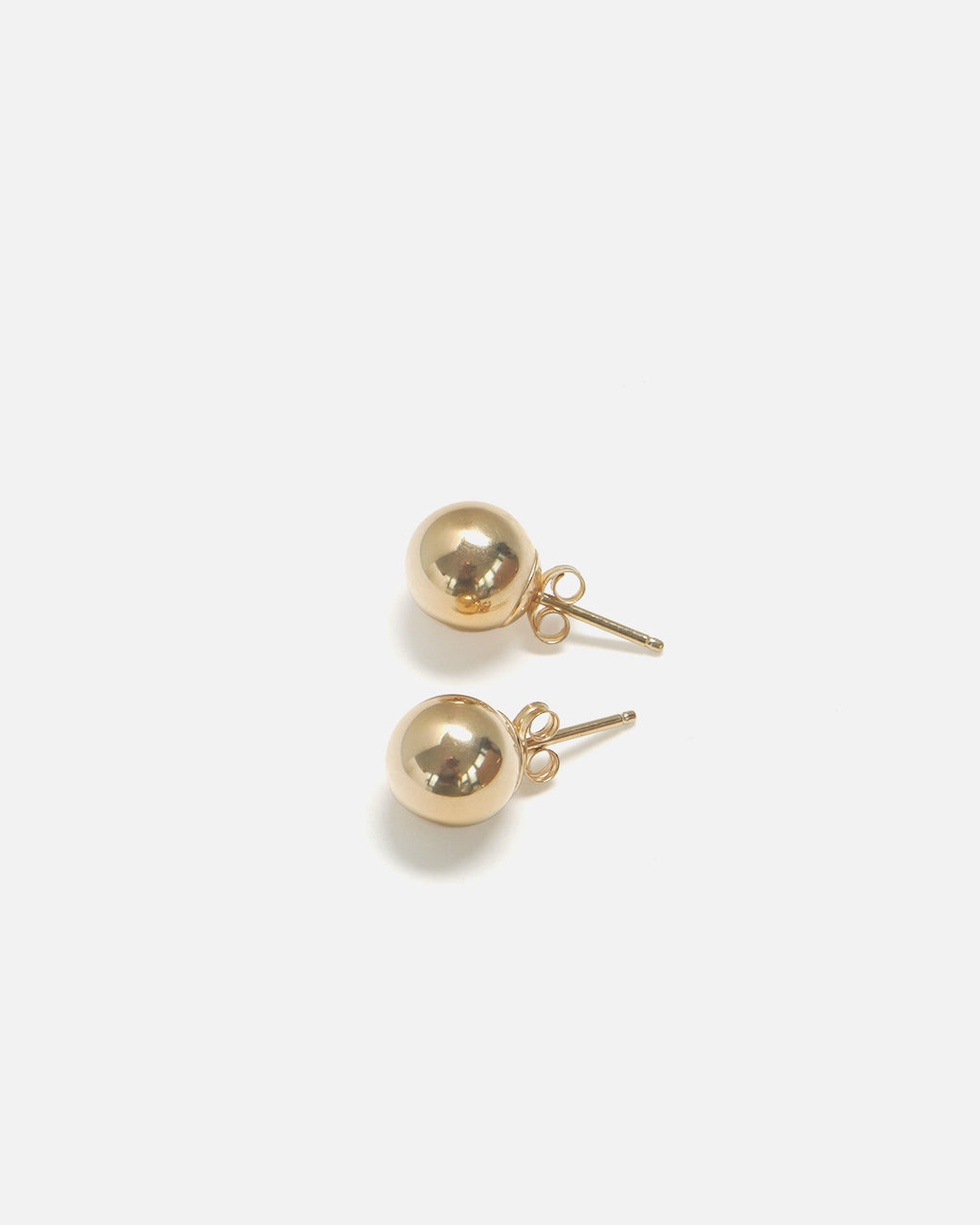 14k Gold Ball Stud Earrings