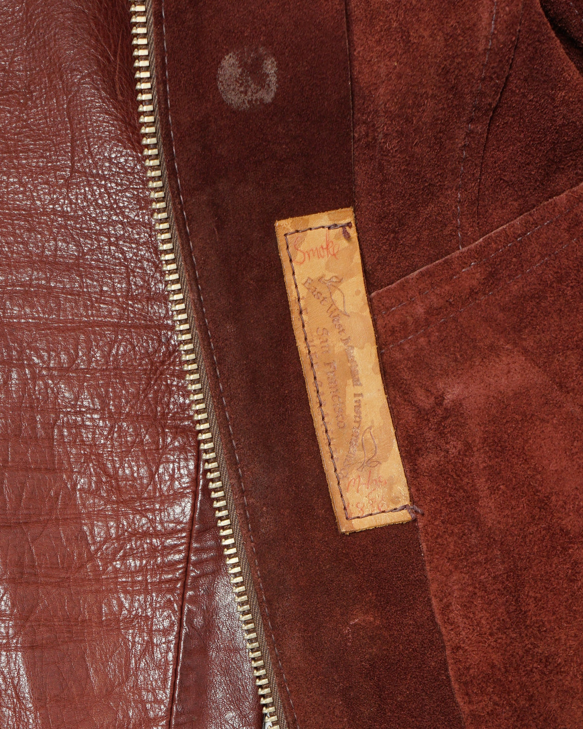 1970's Leather Jacket "Smoke"