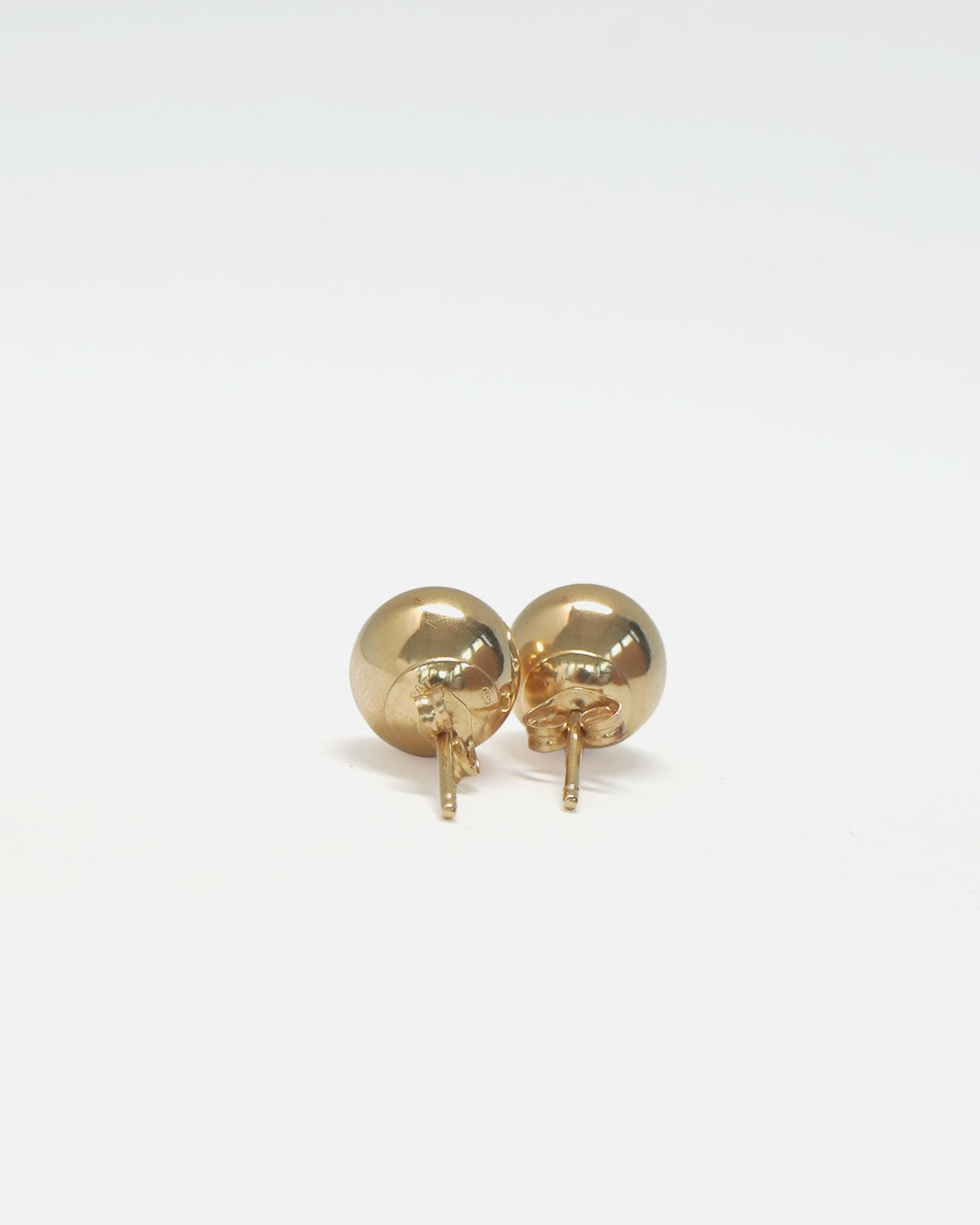 14k Gold Ball Stud Earrings