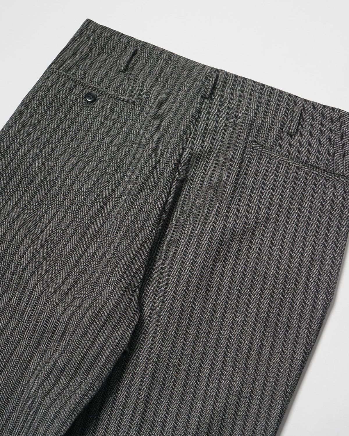 1960’s Stripe Wool Trousers / Size: 32