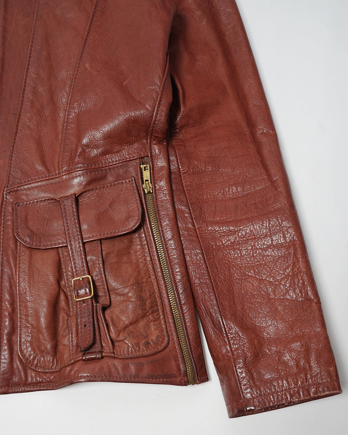 1970's Leather Jacket "Smoke"