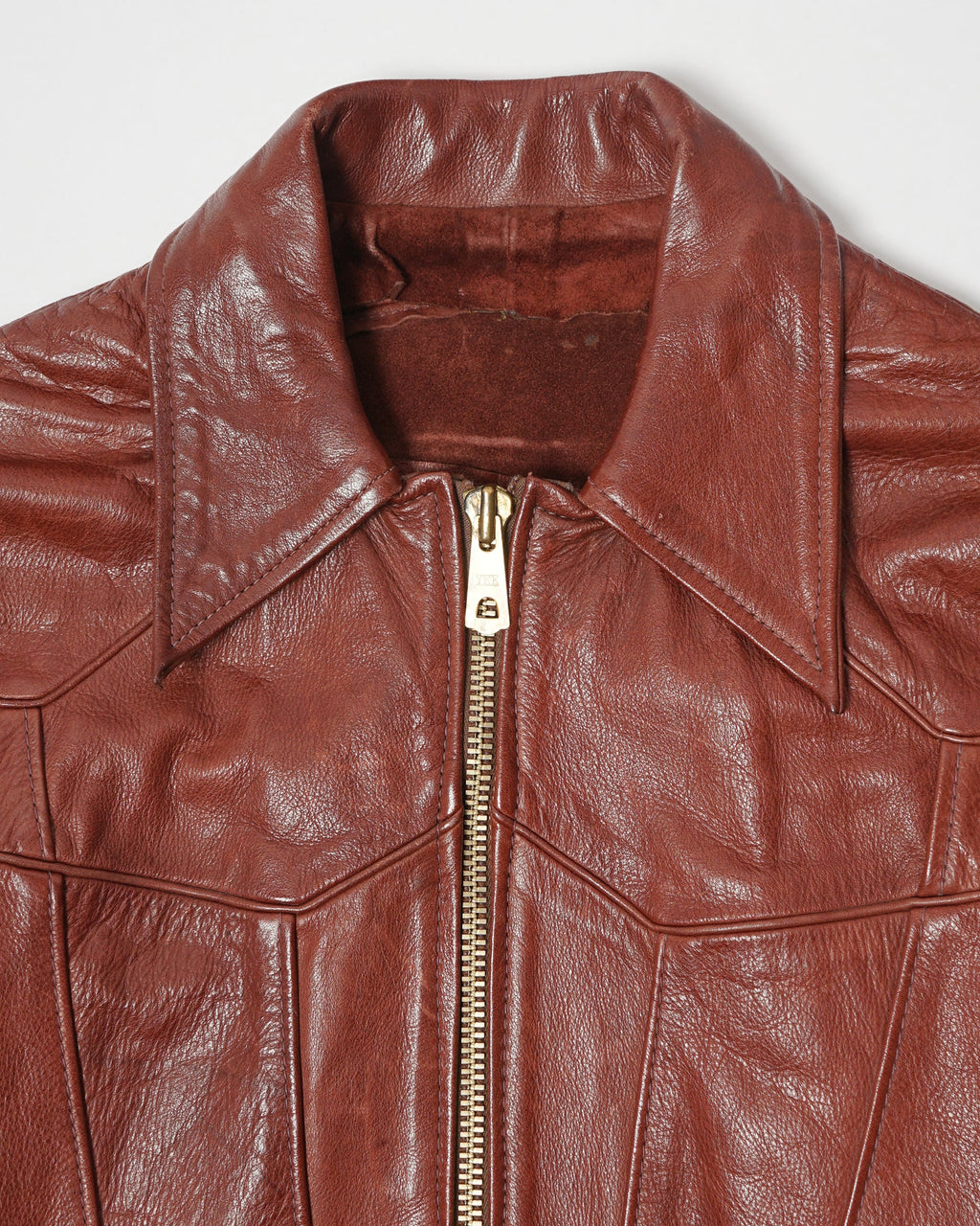 1970's Leather Jacket "Smoke"