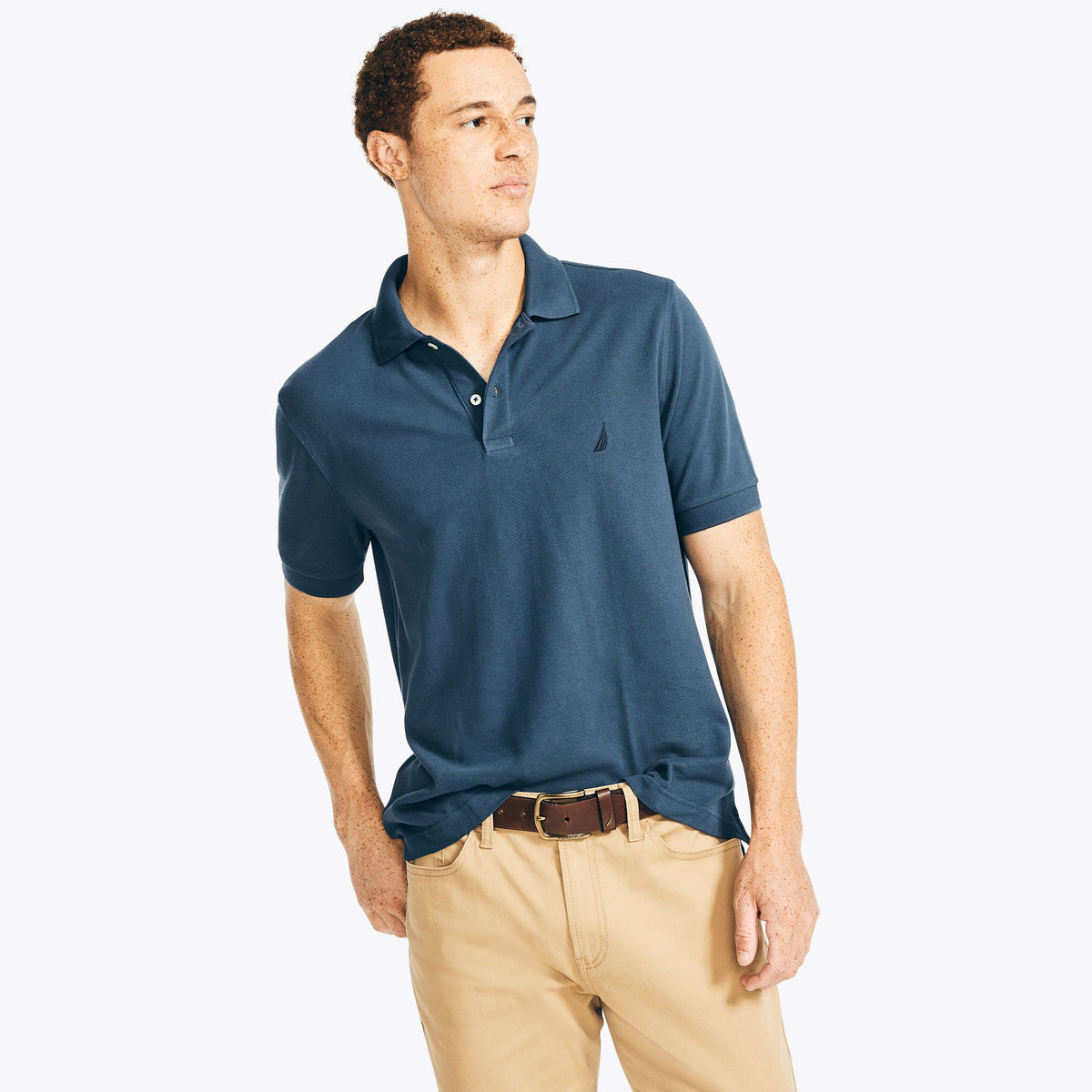 Nautica Mens Classic Fit Deck Polo