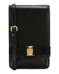Logo Leather Convertible Crossbody Mobile Bag