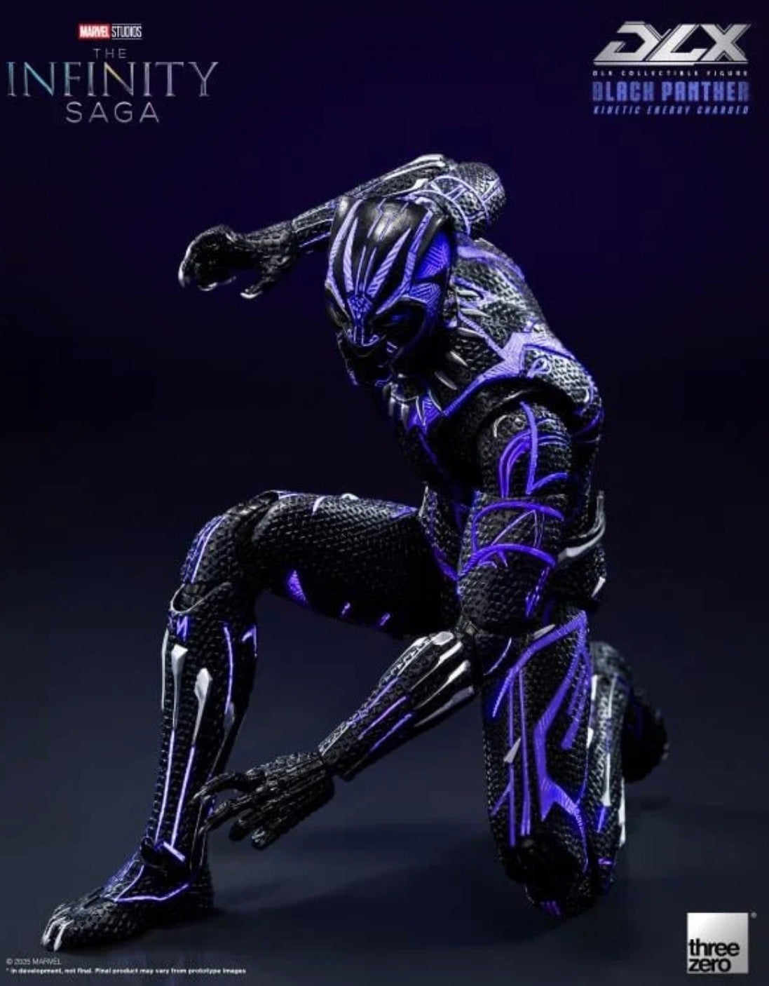 Black Panther Kinetic Charge DLX Marvel The Infinity Saga Action Figure by Threezero