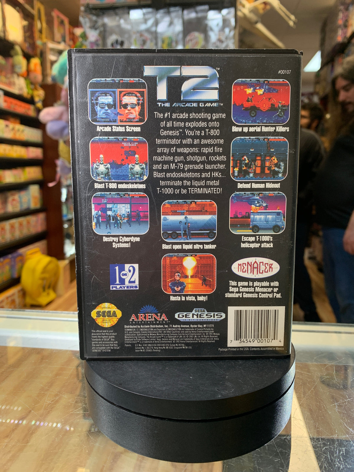 Terminator 2: The Arcade Game (Sega Genesis, Vintage Video Games) COMPLETE
