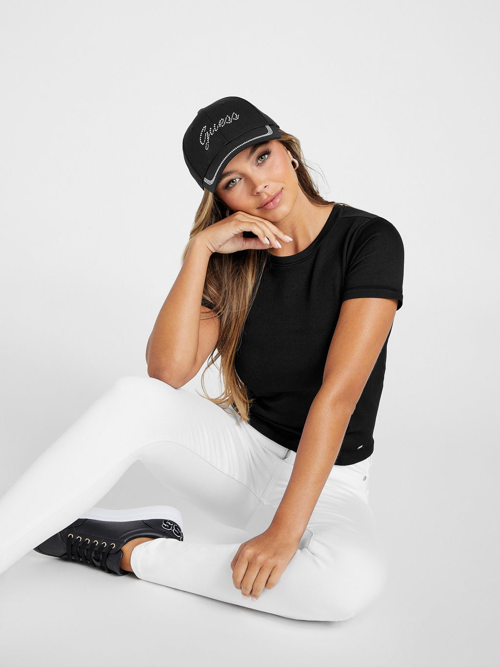 Rhinestone Logo Baseball Hat