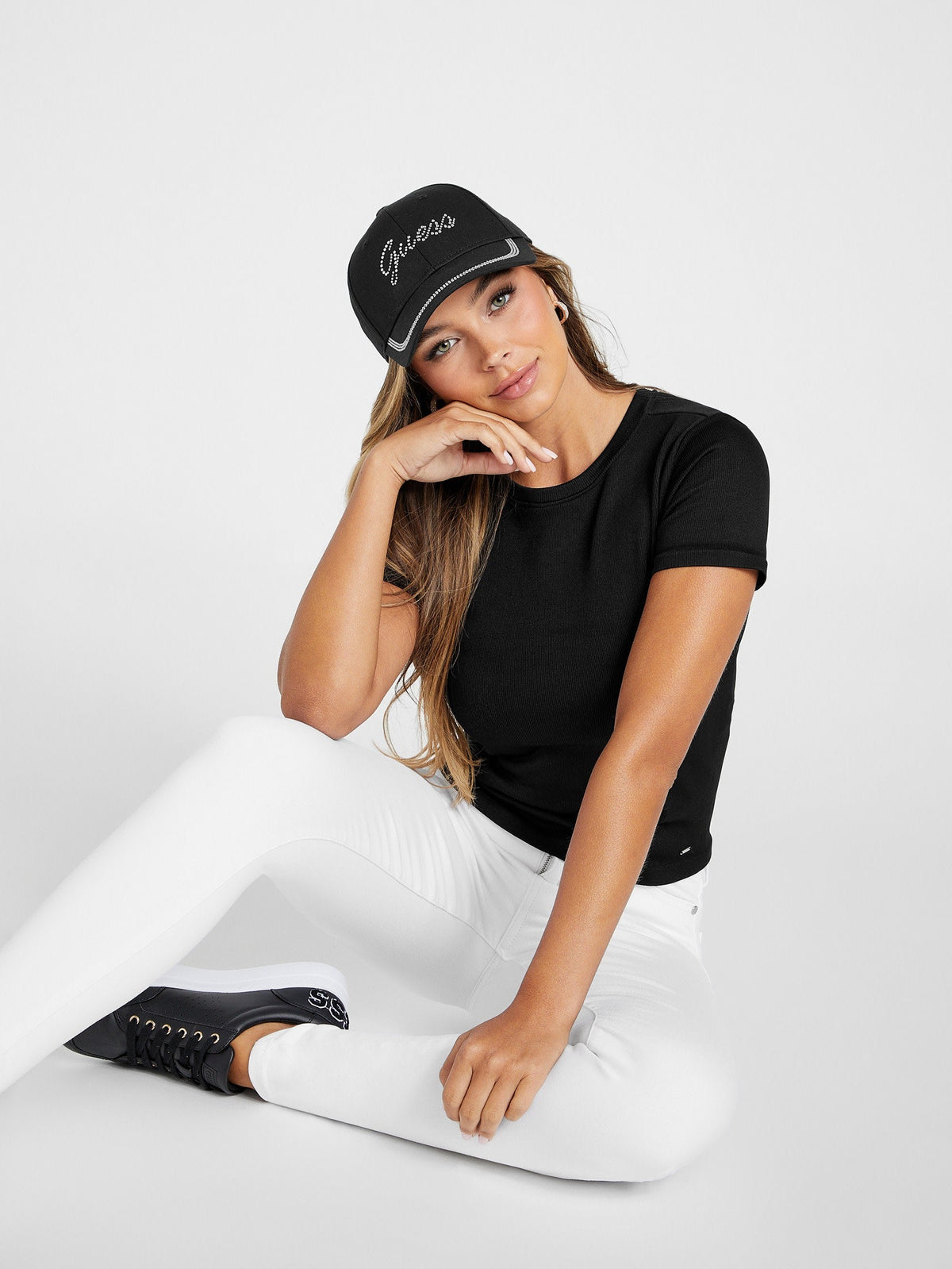 Rhinestone Logo Baseball Hat