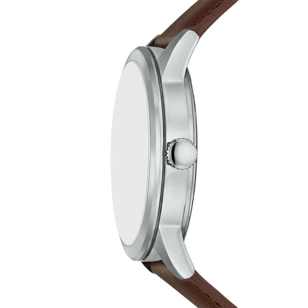Fossil Men's Flynn 48mm Multifunction Brown Leather Watch