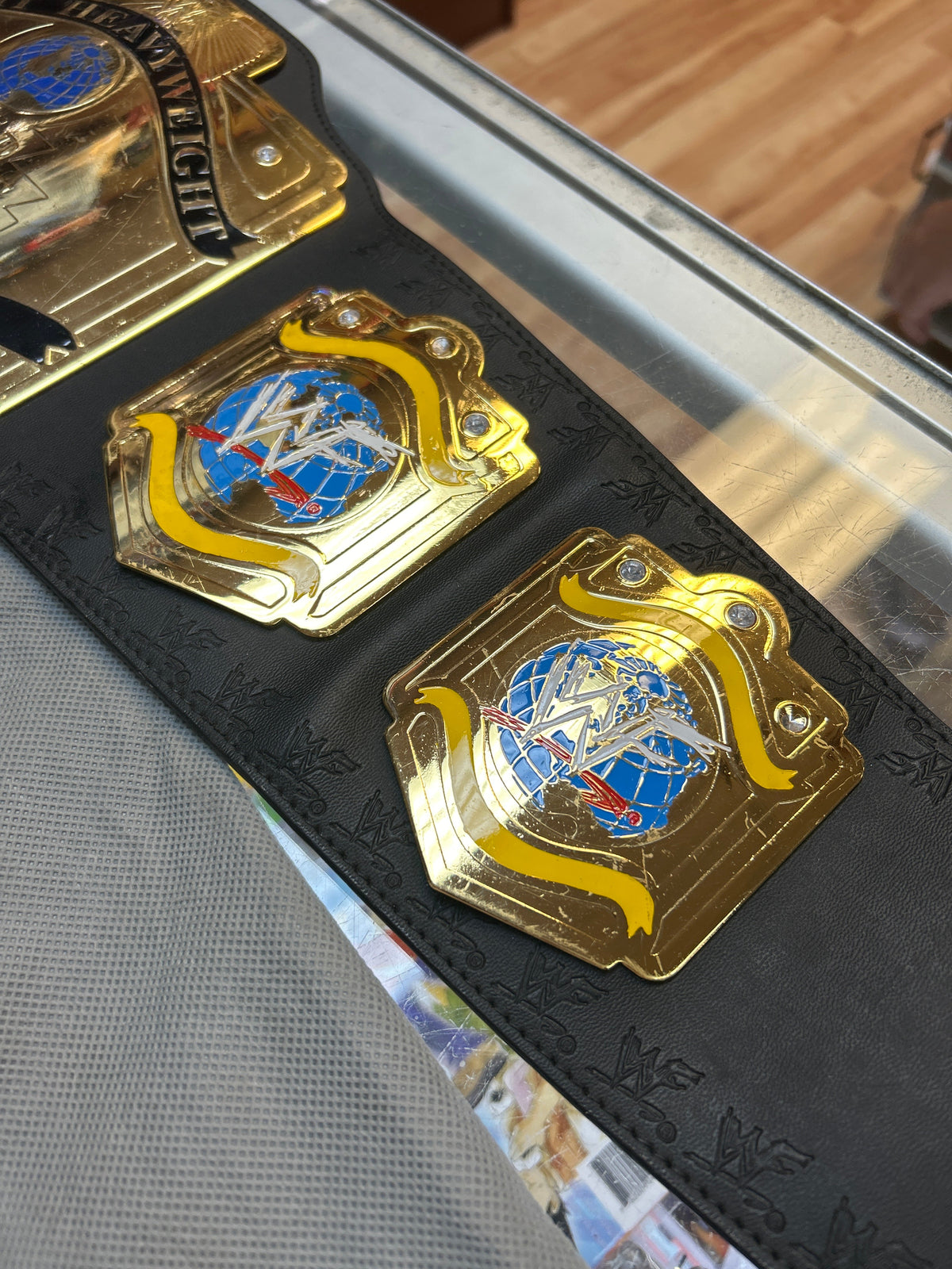 Light Heavyweight Championship Belt with Bag (Vintage WWF, Figures Toy Company)